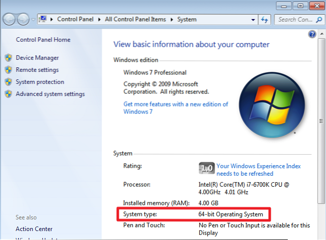 Controlla che il tuo PC Windows 10 sia a 32 o 64 bit facilmente