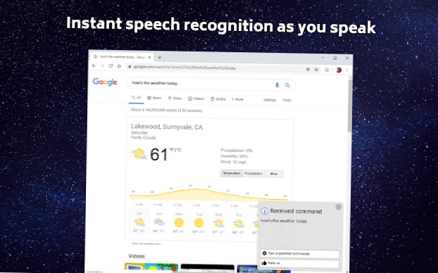 chrome voice navigation