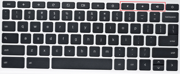 chromebook mute button