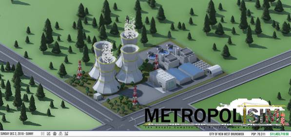 Gioco di simulazione di città per Linux