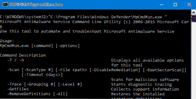 Command-line Switches to Automate Windows Defender GUI (MSASCui.exe)