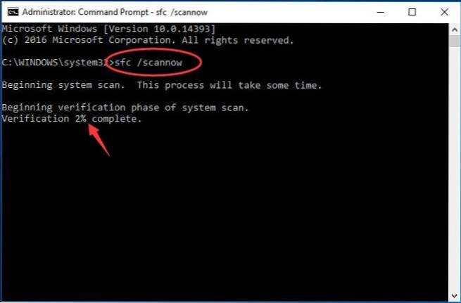 Il sistema di configurazione non è stato inizializzato in Windows 10 Fix