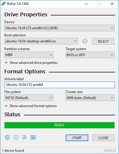 Cree una unidad flash USB de arranque desde ISO utilizando la herramienta USB / DVD de Windows o Rufus