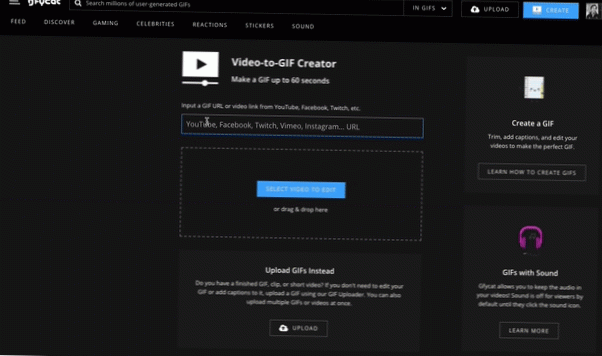 créer un gif sonore