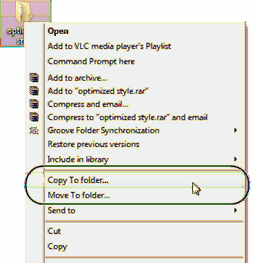 Tilpass høyreklikkmenyen i Windows 7