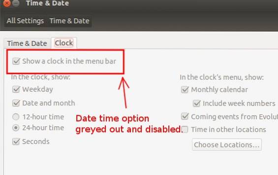 Chybí datum a čas na liště nabídek v Ubuntu 13.10? Tady je oprava!