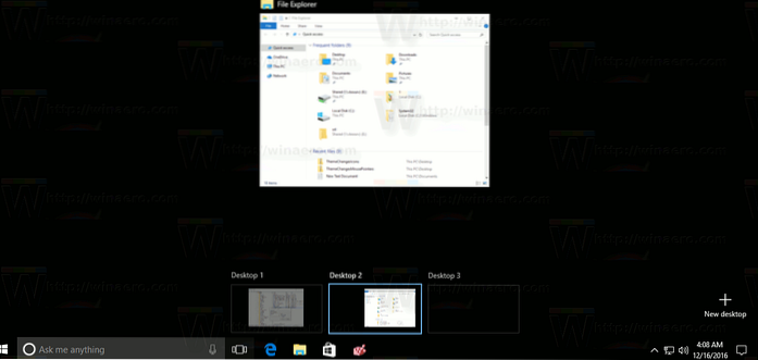 Disable Virtual Desktop Switching on Mouse Hover in the Task View Interface