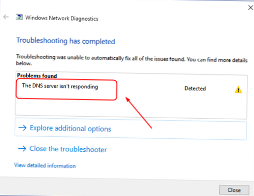 Serwer DNS nie odpowiada Jak naprawić brak odpowiedzi DNS w systemie Windows 10