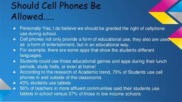 Do You Think Mobile Phones Should Be Allowed in Classrooms?