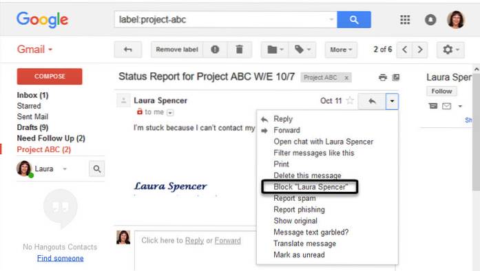 Non voglio che un utente di Google Plus ti mandi un'email? Ecco come fermarli