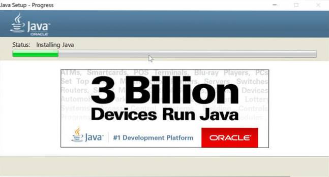Scarica e installa Java 8 Update 251
