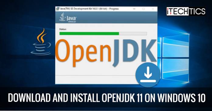 Baixe e instale o OpenJDK 11 no Windows 10
