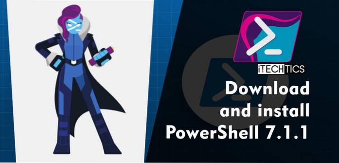 Download and install PowerShell 7.1.1 for Windows 10
