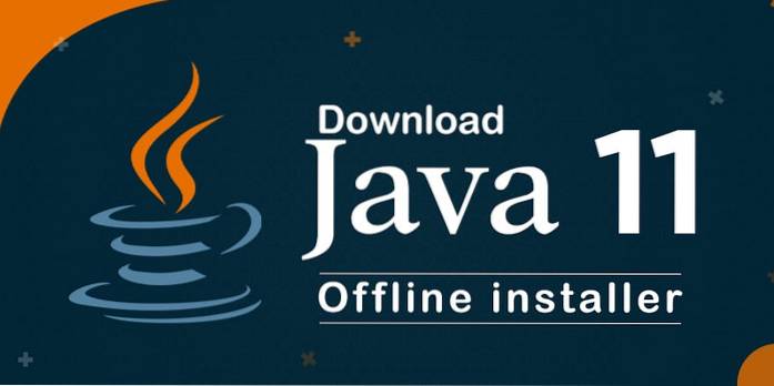 Baixe instaladores offline do Java 11 para todos os sistemas operacionais