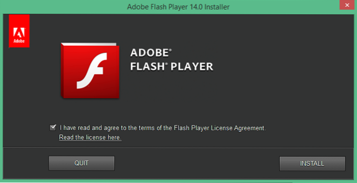 Baixe os instaladores offline mais recentes do Adobe Flash Player para todos os sistemas operacionais