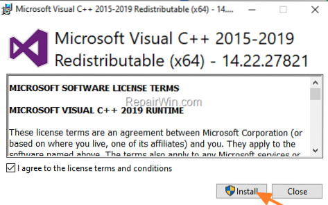 Télécharger Microsoft Visual C Redistributable (toutes les versions)