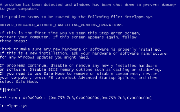 Driver scaricato senza annullare le operazioni in sospeso in Windows 10