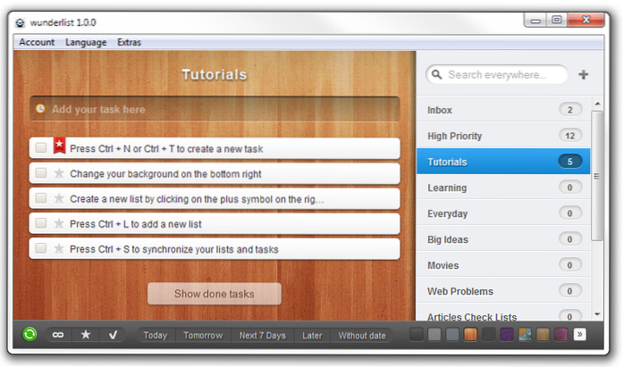 Gerencie facilmente suas tarefas com Wunderlist