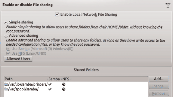 Configuração fácil de compartilhamento do Samba com o KDE