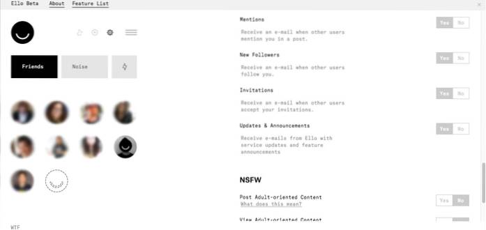 Ello explore le réseau social privé