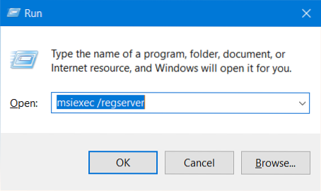 Error 1310, Error Writing to File in Windows 10 Fix