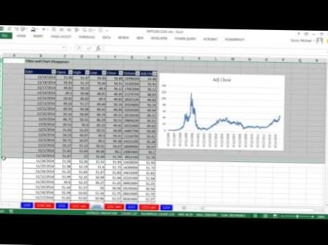 excel filter chart disappears