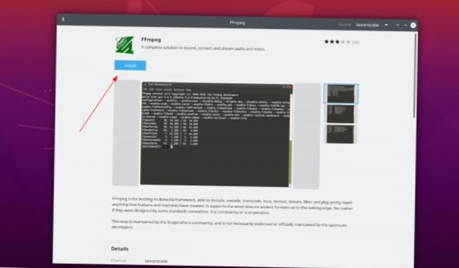 FFMpeg Ubuntu-installatie [gids]
