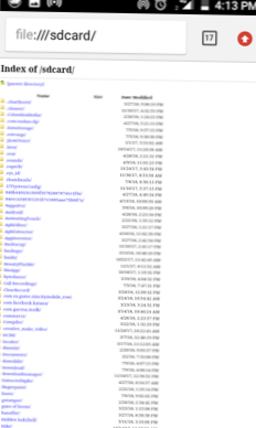 file /// sdcard / index