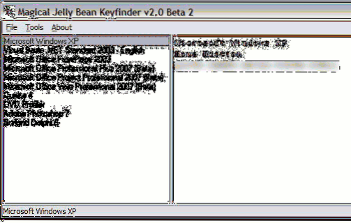 Find Product keys Of Microsoft Softwares and Serial Keys of Windows XP, Vista and Windows 7