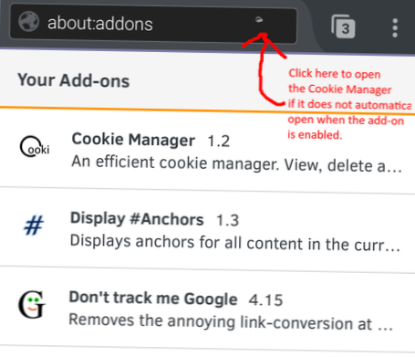 firefox aggiunge cookie manualmente