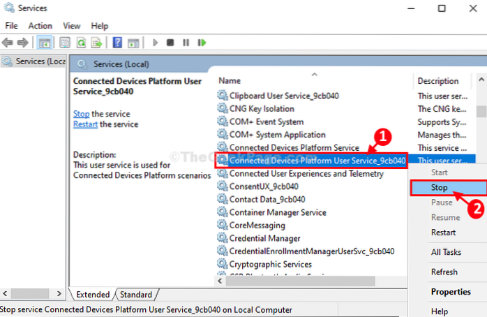 Solución no se puede borrar el historial de la línea de tiempo en Windows 10