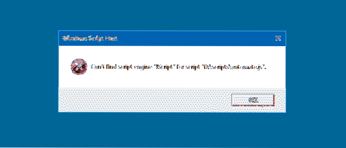 [Fix] There is no script engine for file extension .JS - Error