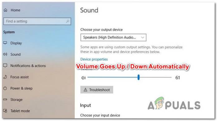 Fix Volume Automatically Goes Up / Down in Windows 10