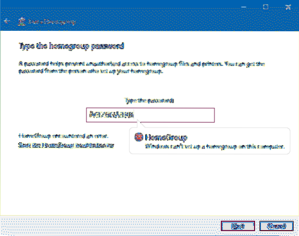 Fix Windows kan geen thuisgroep opzetten op deze computer Fout