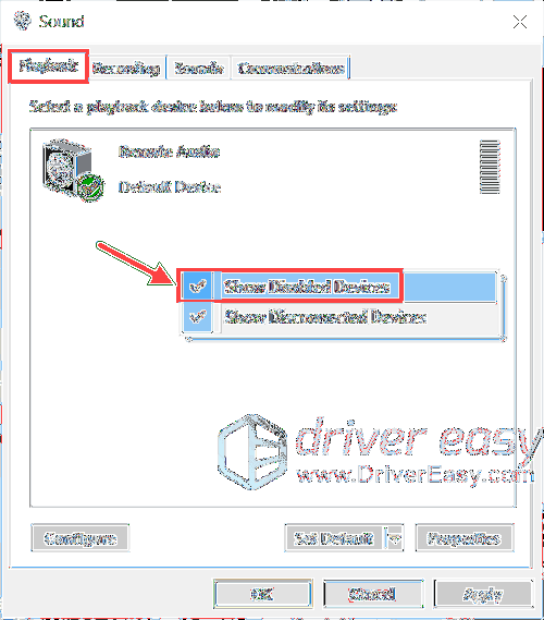O conector de áudio frontal não funciona no Windows 10 Fix