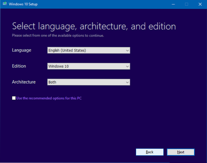 Obțineți Windows 10 ISO prin Direct Download, MCT sau Rufus