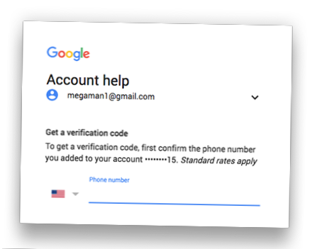 gogle.recupero dell'account com