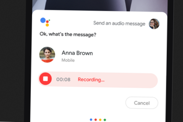 google assistant voice to text