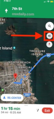 google maps voix iphone