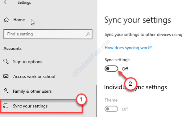 Host process for Setting Synchronization (SettingsSyncHost.exe) causing High CPU usage