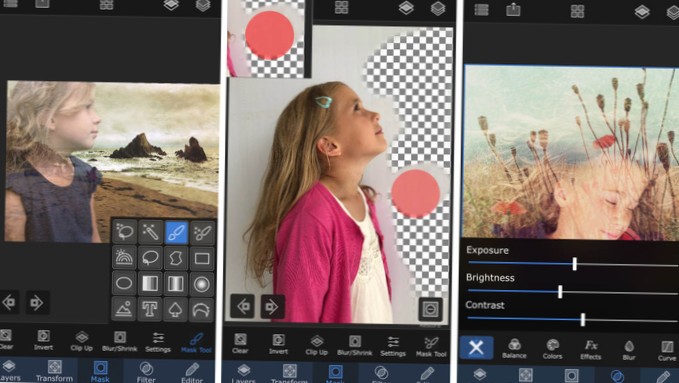 how do i put a picture into another picture on iphone