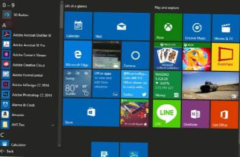 comment démarrer une application dans Windows 10