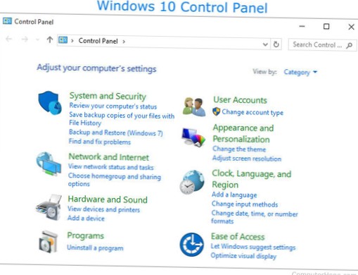 Come accedere al pannello di controllo del sistema su Windows 10