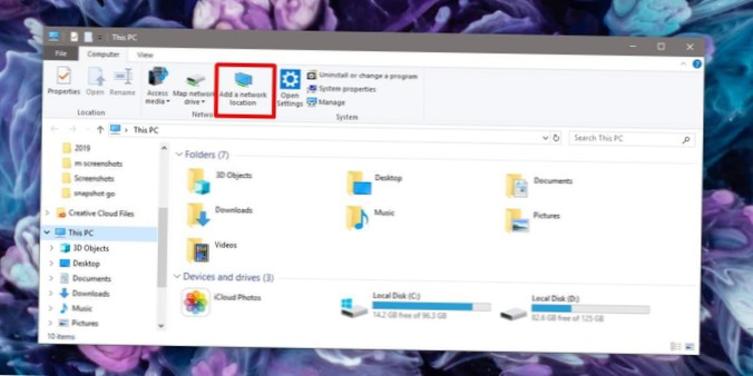 Sådan tilføjes en netværkscomputer til denne pc på Windows 10