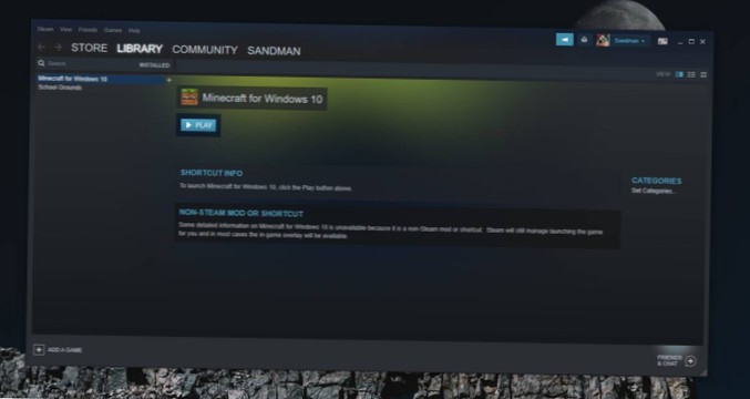 How to add Microsoft Store games to Steam on Windows 10