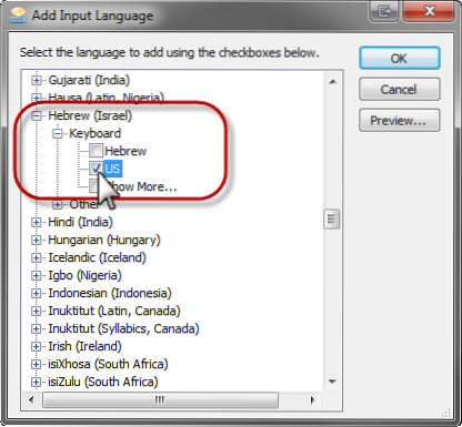 Come aggiungere una nuova tastiera in lingua in Windows