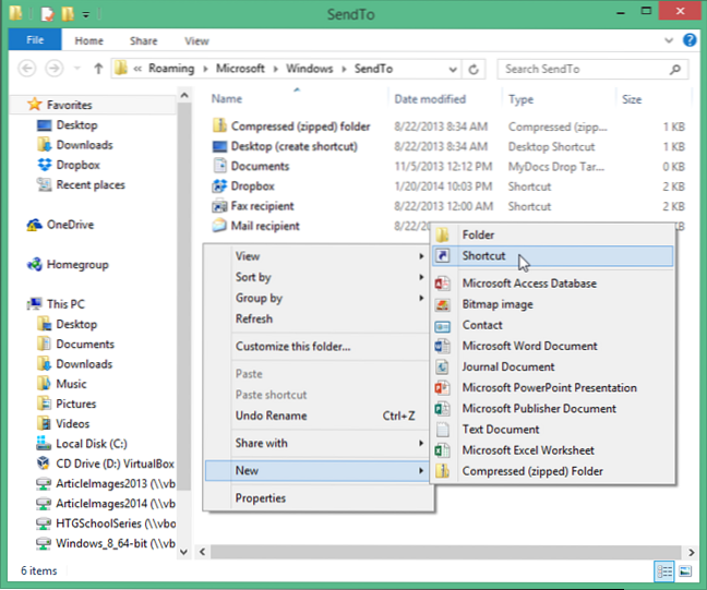 Cum se adaugă OneDrive pentru a trimite în meniul contextual în Windows
