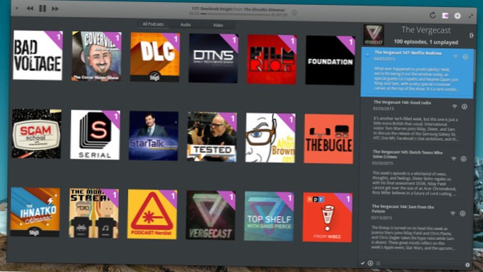 Slik legger du til podcaster til Vocal på Linux
