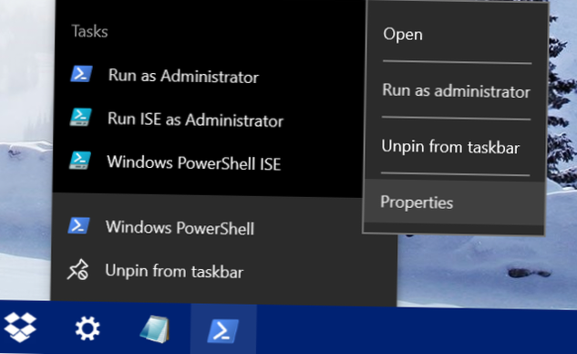 Så här kör du alltid Kommandotolken och PowerShell som Admin på Windows 10