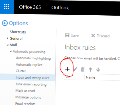 Cómo reenviar automáticamente correos electrónicos en Outlook 365